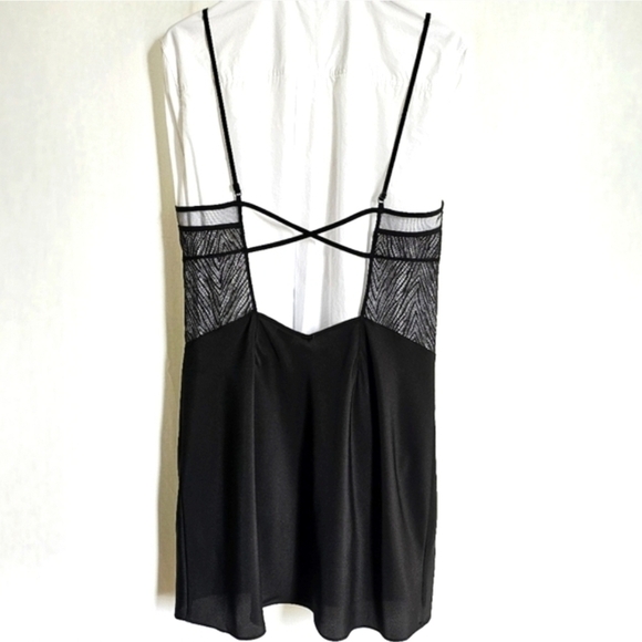 Calvin Klein Black Floral Lace Slip Dress - Picture 8 of 15